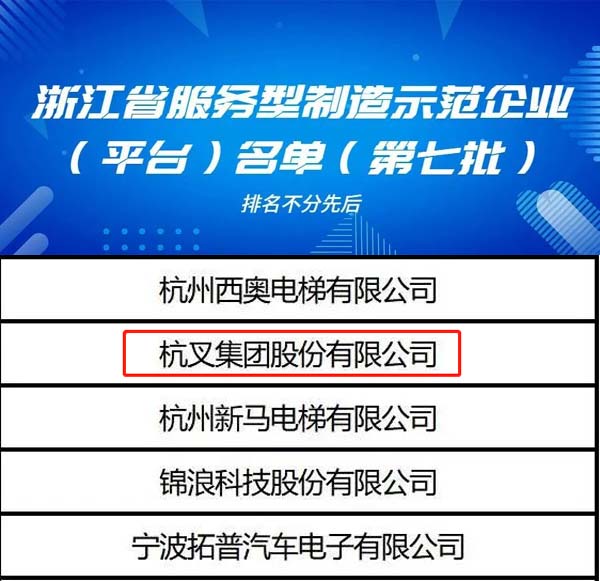 喜讯！必博bibo集团荣列浙江省服务型制造示范企业名单